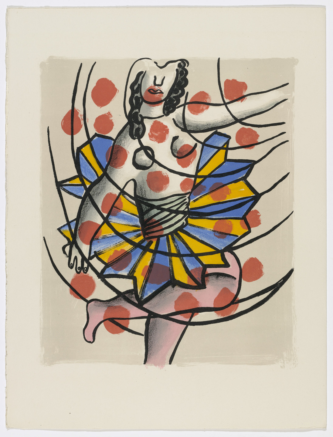 Fernand Léger. Plate (page 56) from Cirque (Circus). 1950