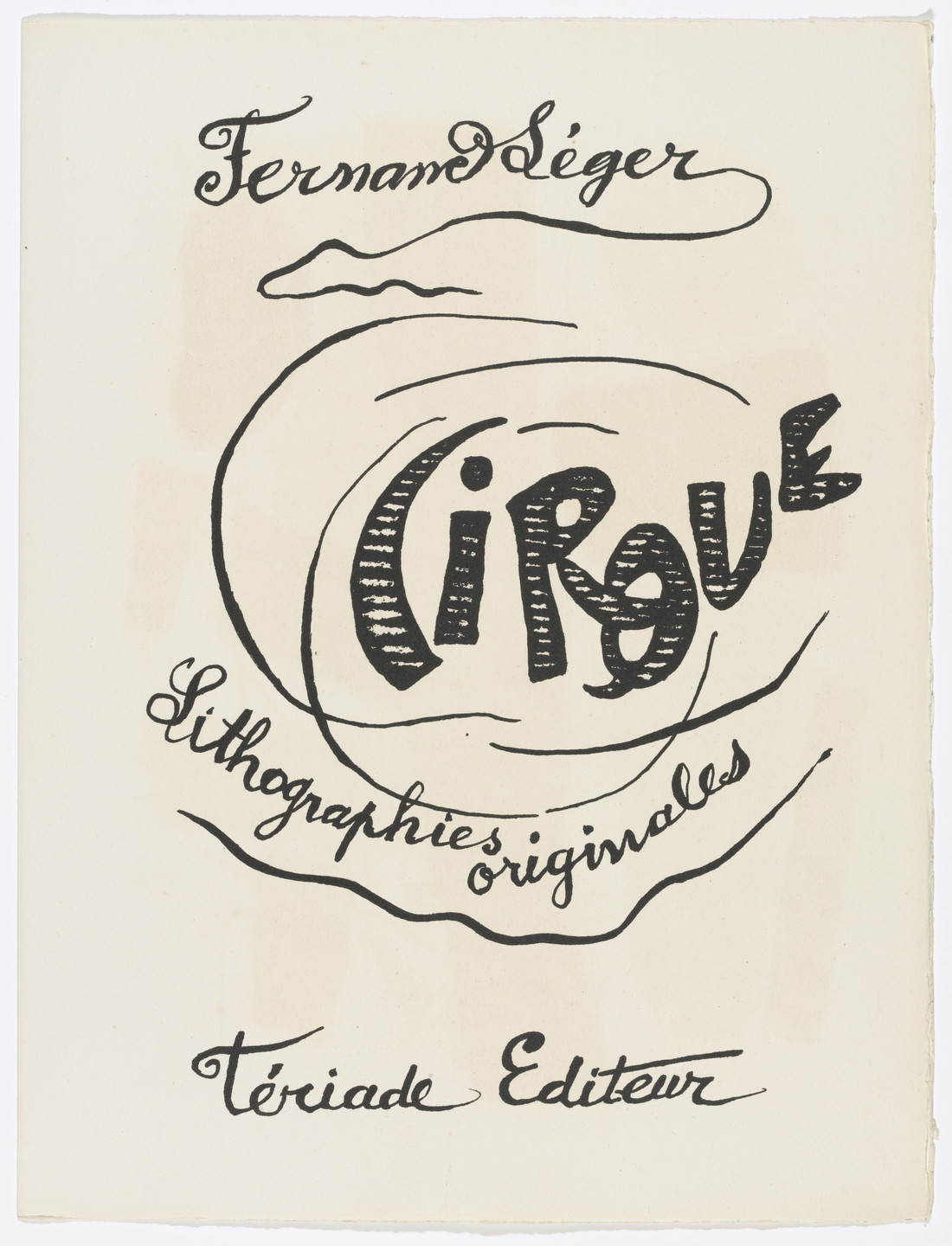 Fernand Léger. Title page from Cirque (Circus). 1950