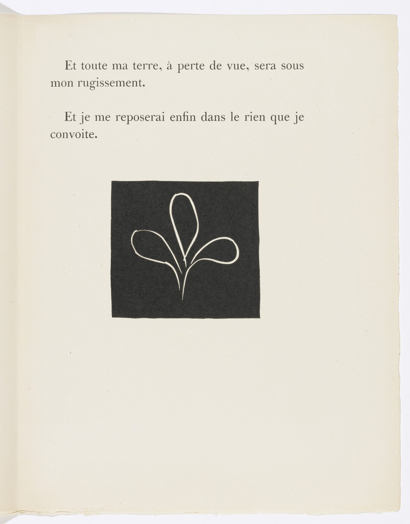 Henri Matisse. Tailpiece (page 49) from Pasiphaé: Chant de Minos (Les Crétois)