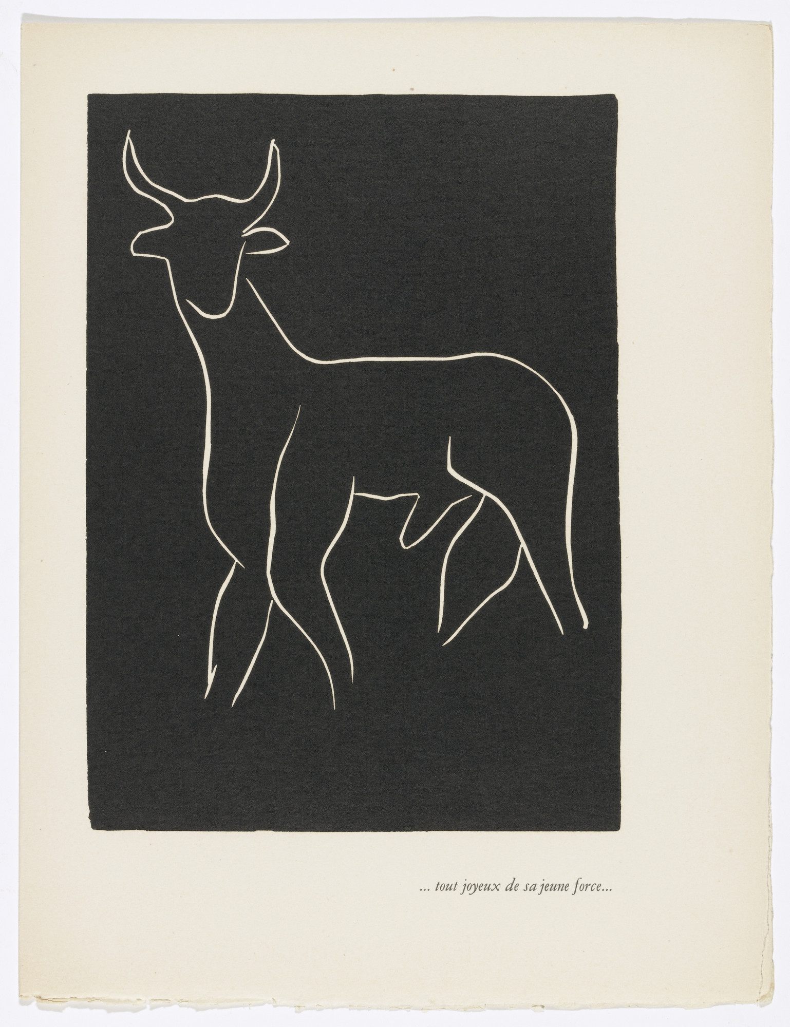 Henri Matisse. ...Totally Joyous of Its Young Strength... ( ...Tout joyeux de sa jeune force... ) (plate, page 63) from Pasiphaé: Chant de Minos (Les Crétois)
