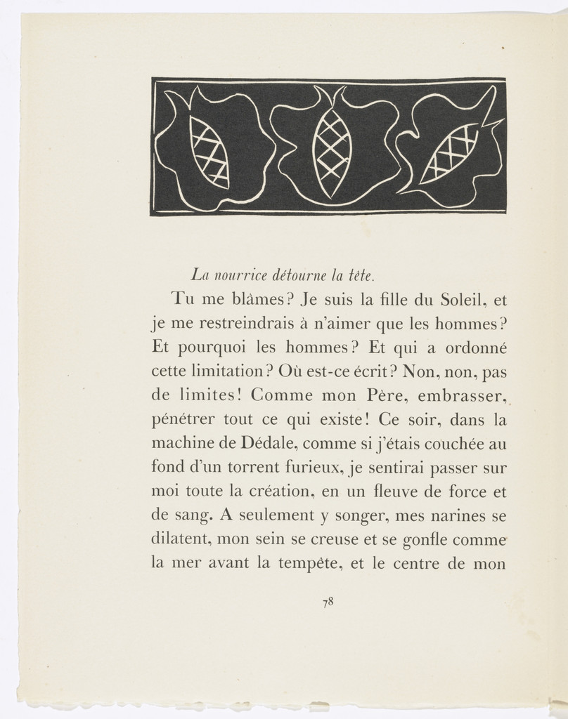 In-text plate (page 78) from Pasiphaé: Chant de Minos (Les Crétois)