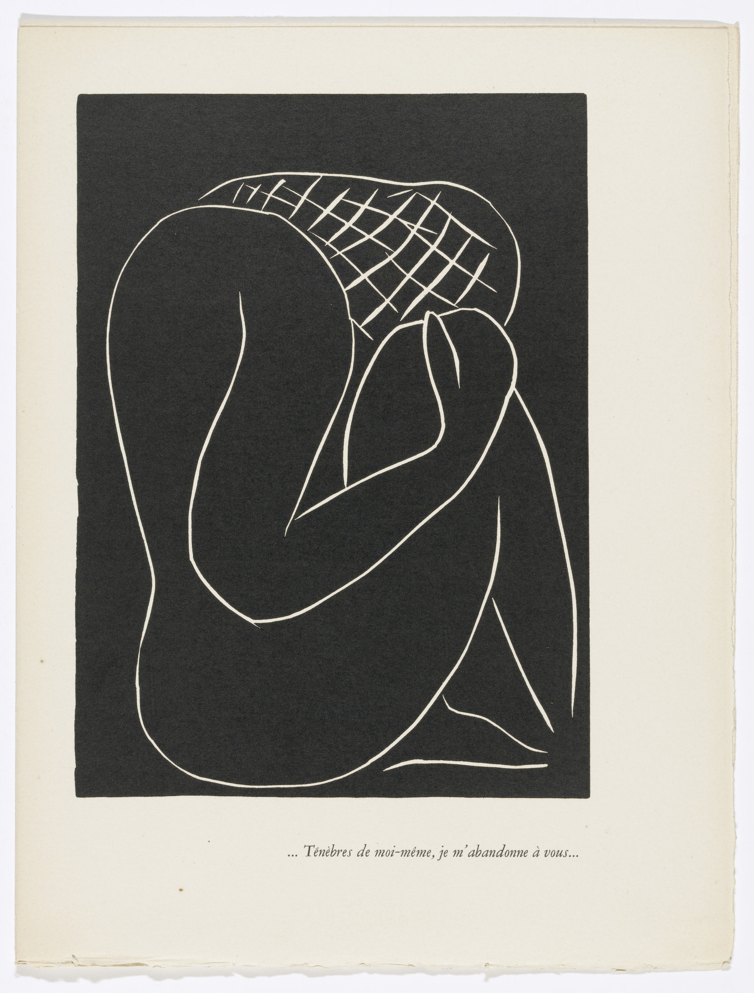 Henri Matisse. ...Shadows of Myself, I Abandon Myself to You... ( ...Ténèbres de moi-même, je m'abandonne à vous... ) (plate, page 85) from Pasiphaé: Chant de Minos (Les Crétois)