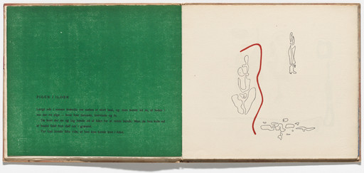 Double page plate (folios 7 verso and 8) from the illustrated book Pigen I Ilden (The Girl in the Fire)