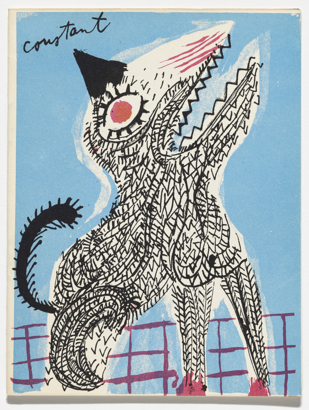 Constant (Constant Anton Nieuwenhuys). Front cover from Frie Kunstnere , Volume 6. 1950