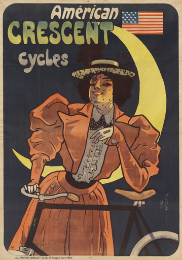 Misti (Ferdinand Miflienz). Américan Crescent Cycles. c. 1900