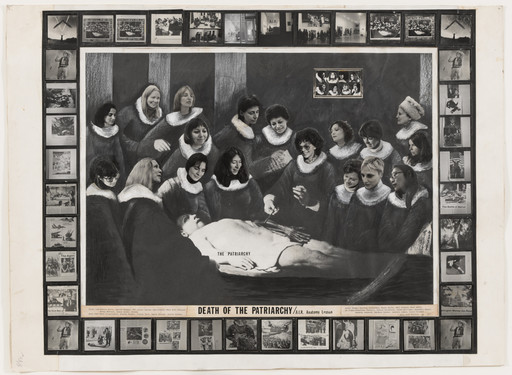 Mary Beth Edelson. Death of Patriarchy / A.I.R. Anatomy Lesson. 1976