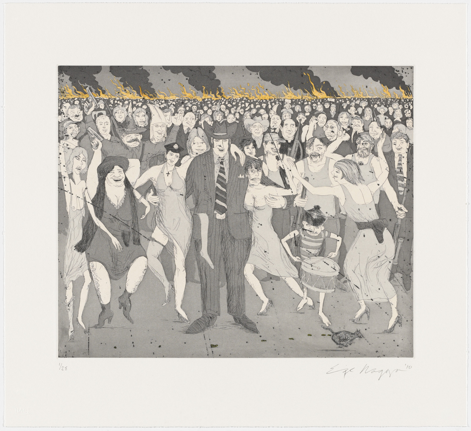 Enrique Chagoya. My Cat Santos had a Nightmare. 2010