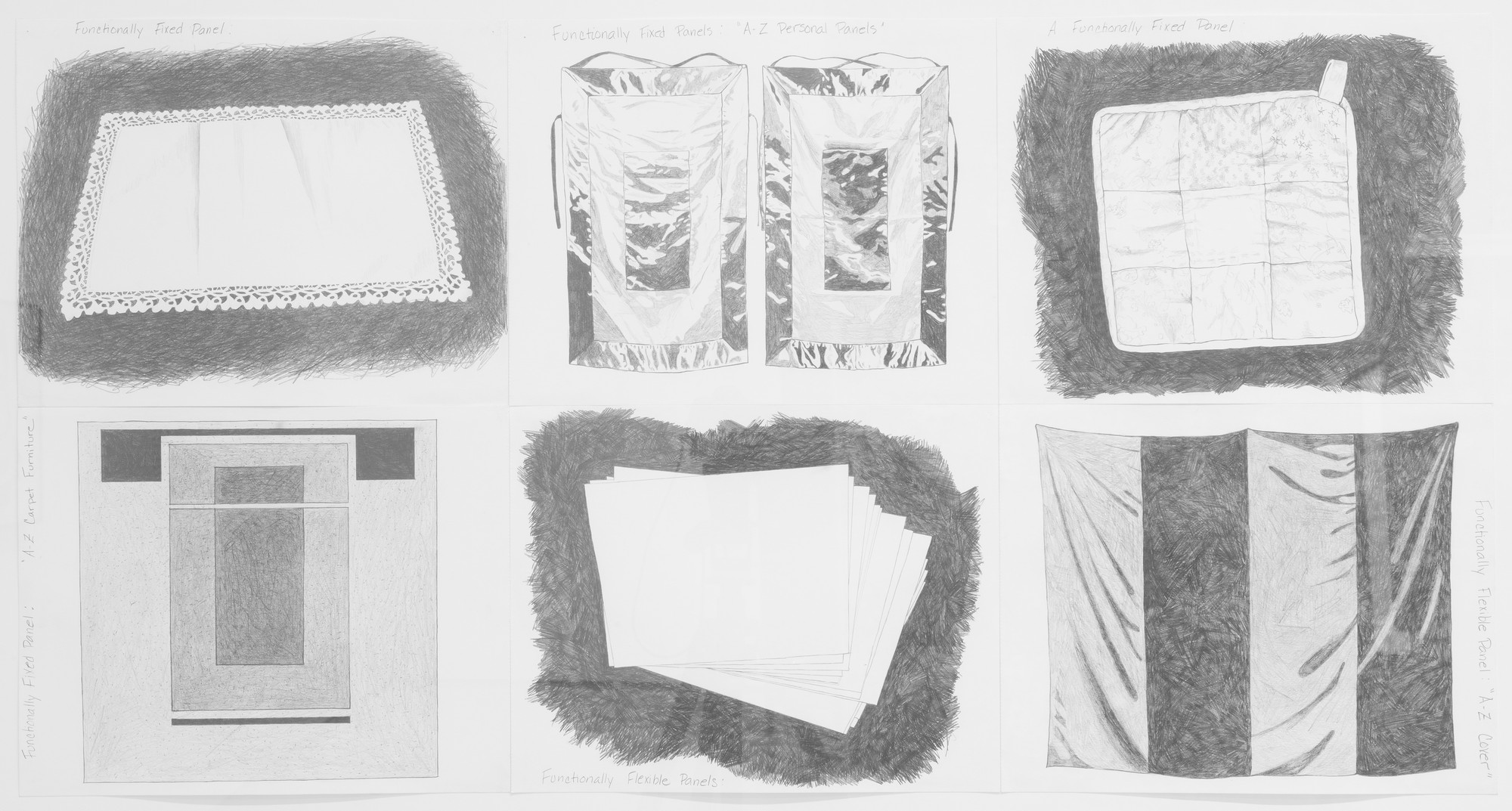 Andrea Zittel. Functionally Fixed and Functionally Unfixed Panels. (1998)