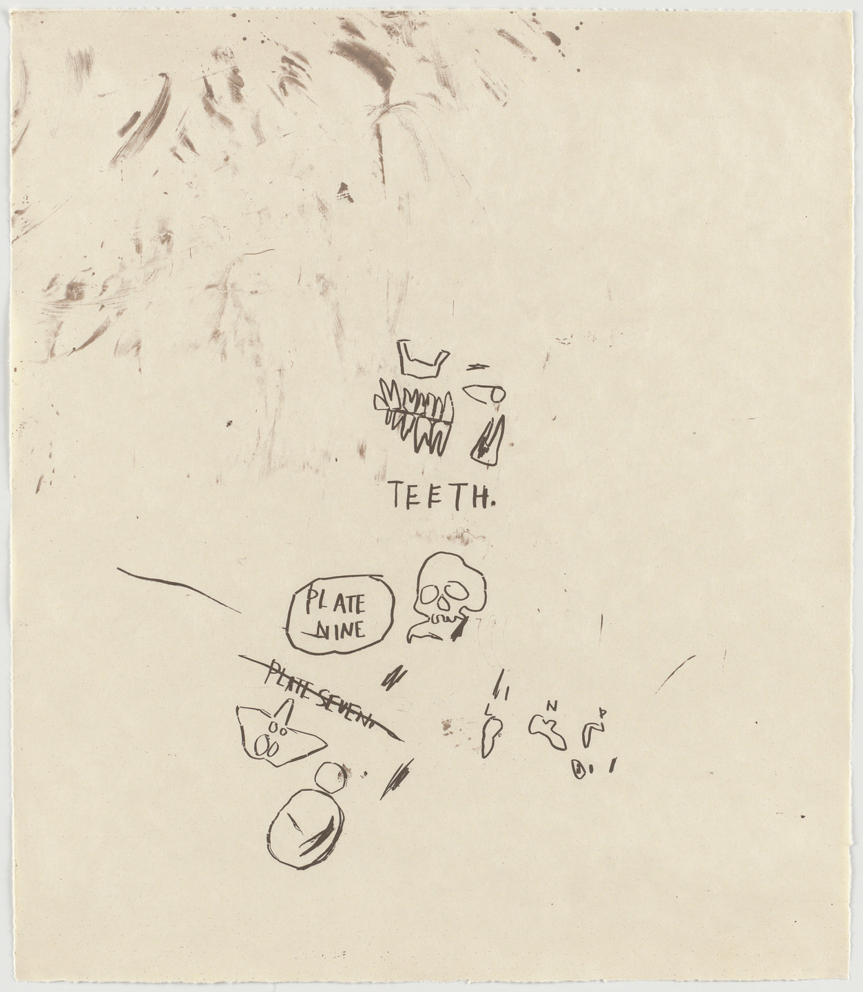 Jean-Michel Basquiat. Untitled, From Leonardo. 1983