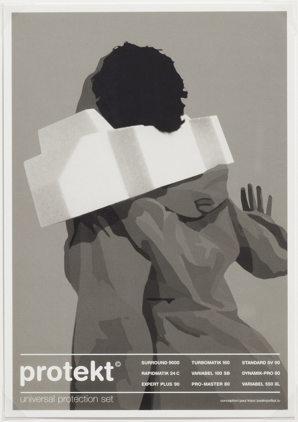 Paul Kirps. protekt, universal protection set, A5 Card. 2002-03