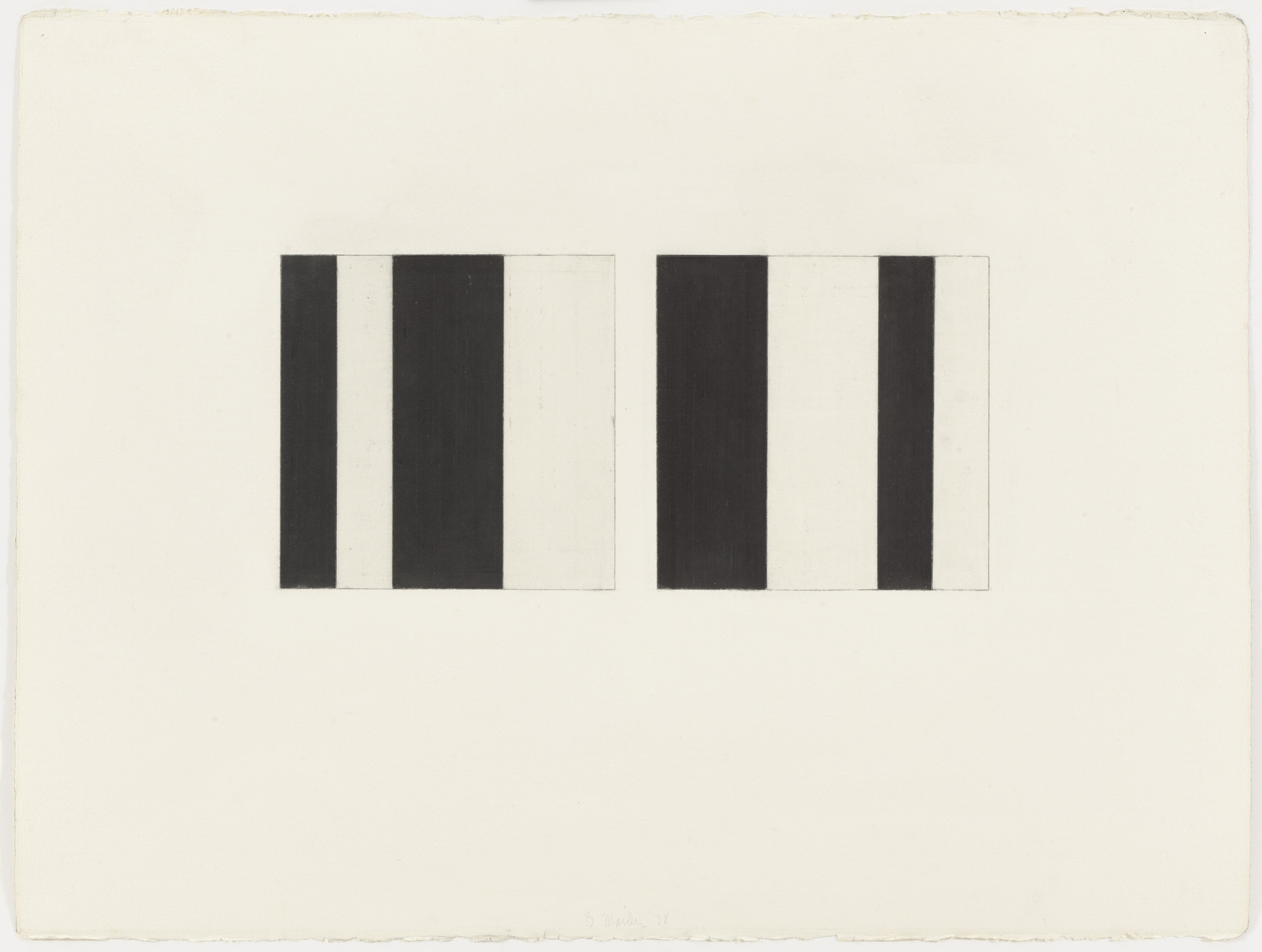 Brice Marden. Annunciation Study I. 1978