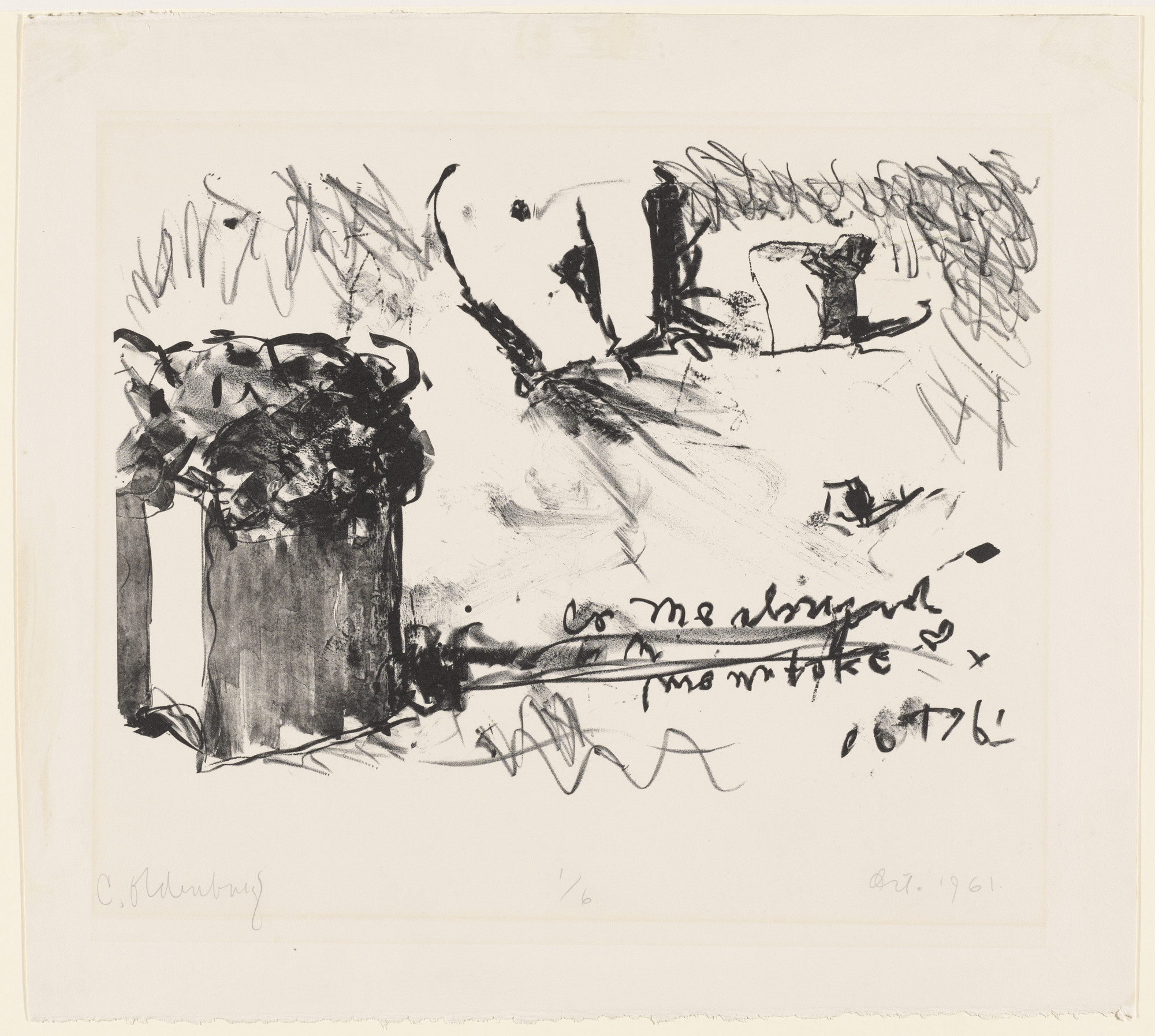 Claes Oldenburg. Table Top with Objects