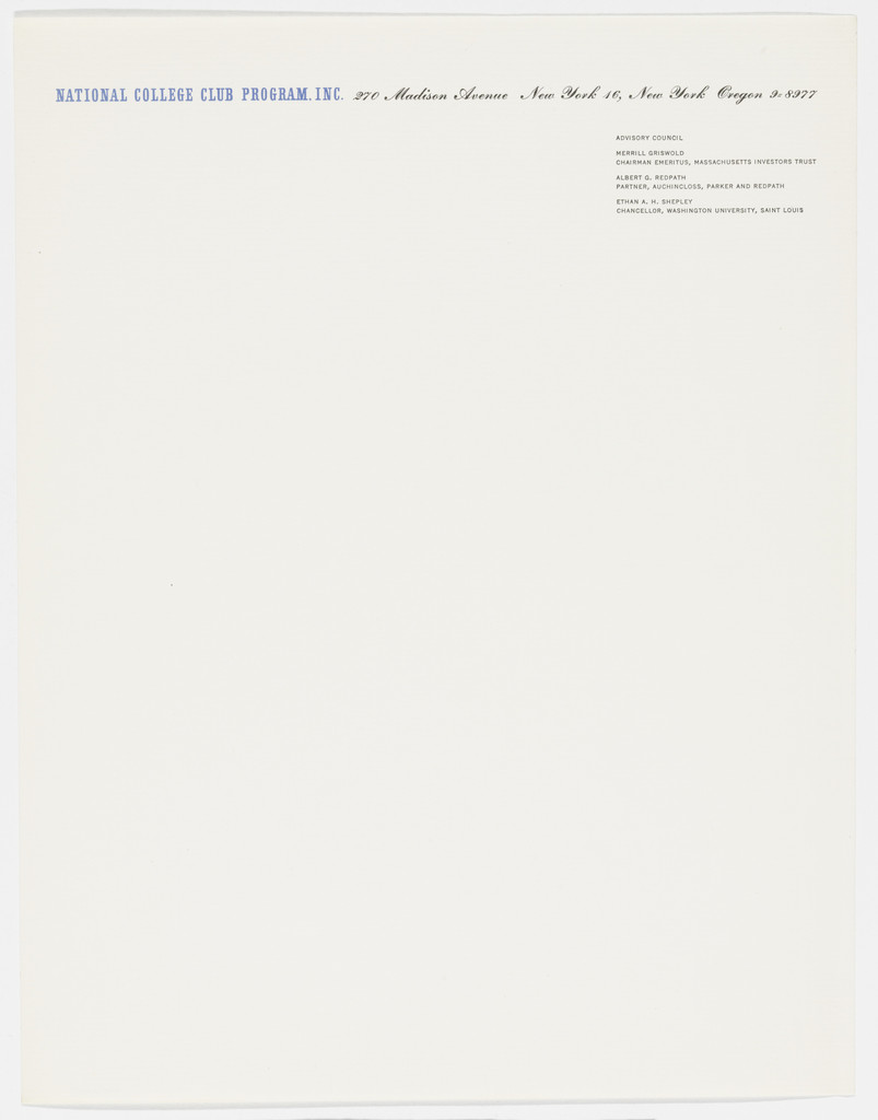 National College Club Program, Inc.