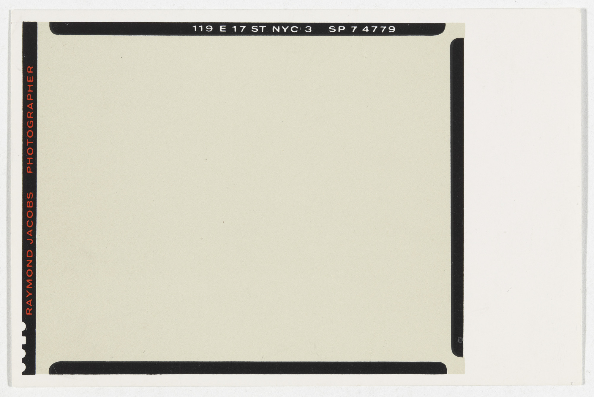 Robert Brownjohn, Ivan Chermayeff, Thomas Geismar, Raymond Jacobs. Raymond Jacobs Photographer. 1950s