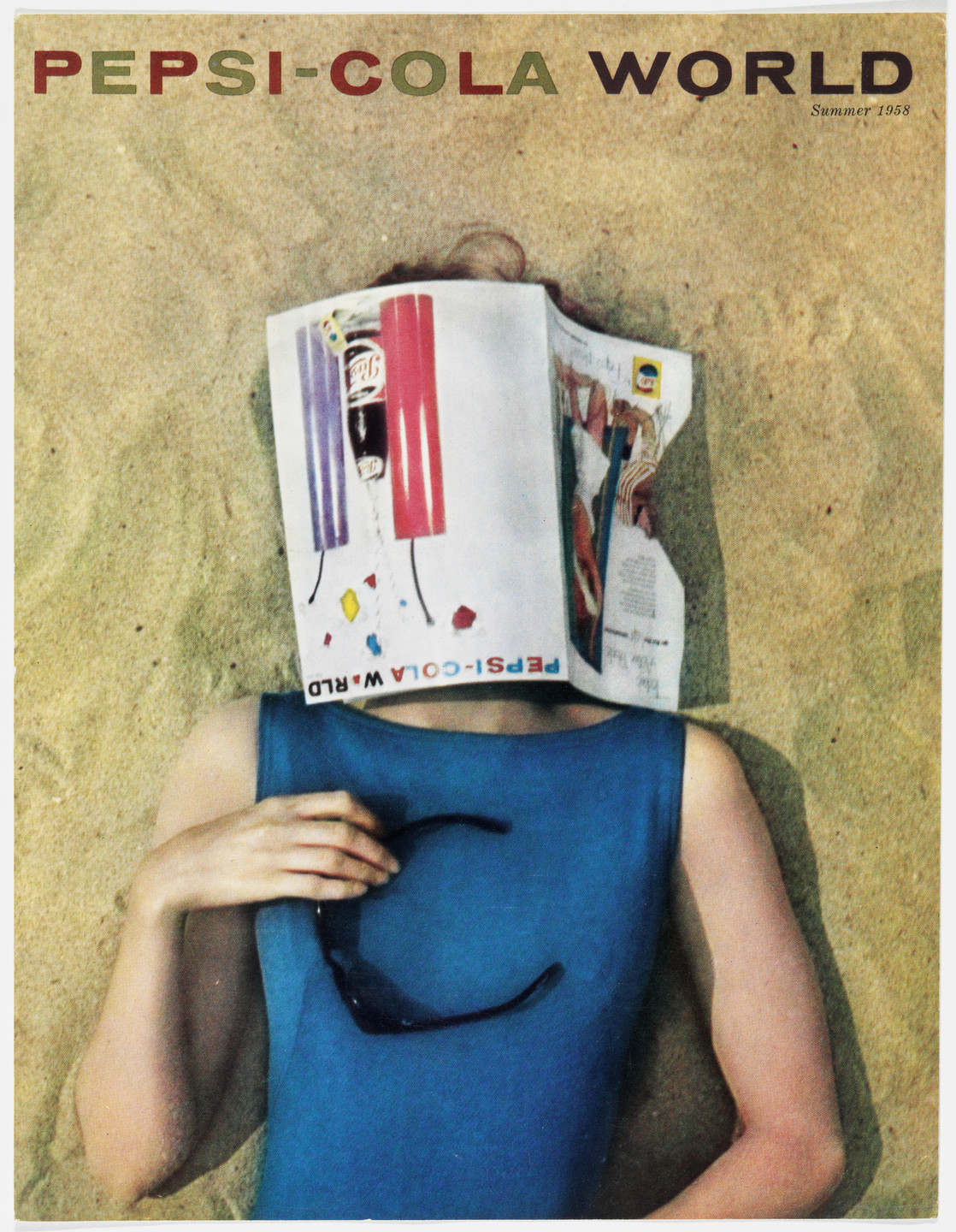 Robert Brownjohn, Ivan Chermayeff, Thomas Geismar. Artist&#39;s Proof for the cover of Pepsi-Cola World, Summer 1958. 1958