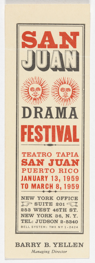 San Juan Drama Festival, Teatro Tapia