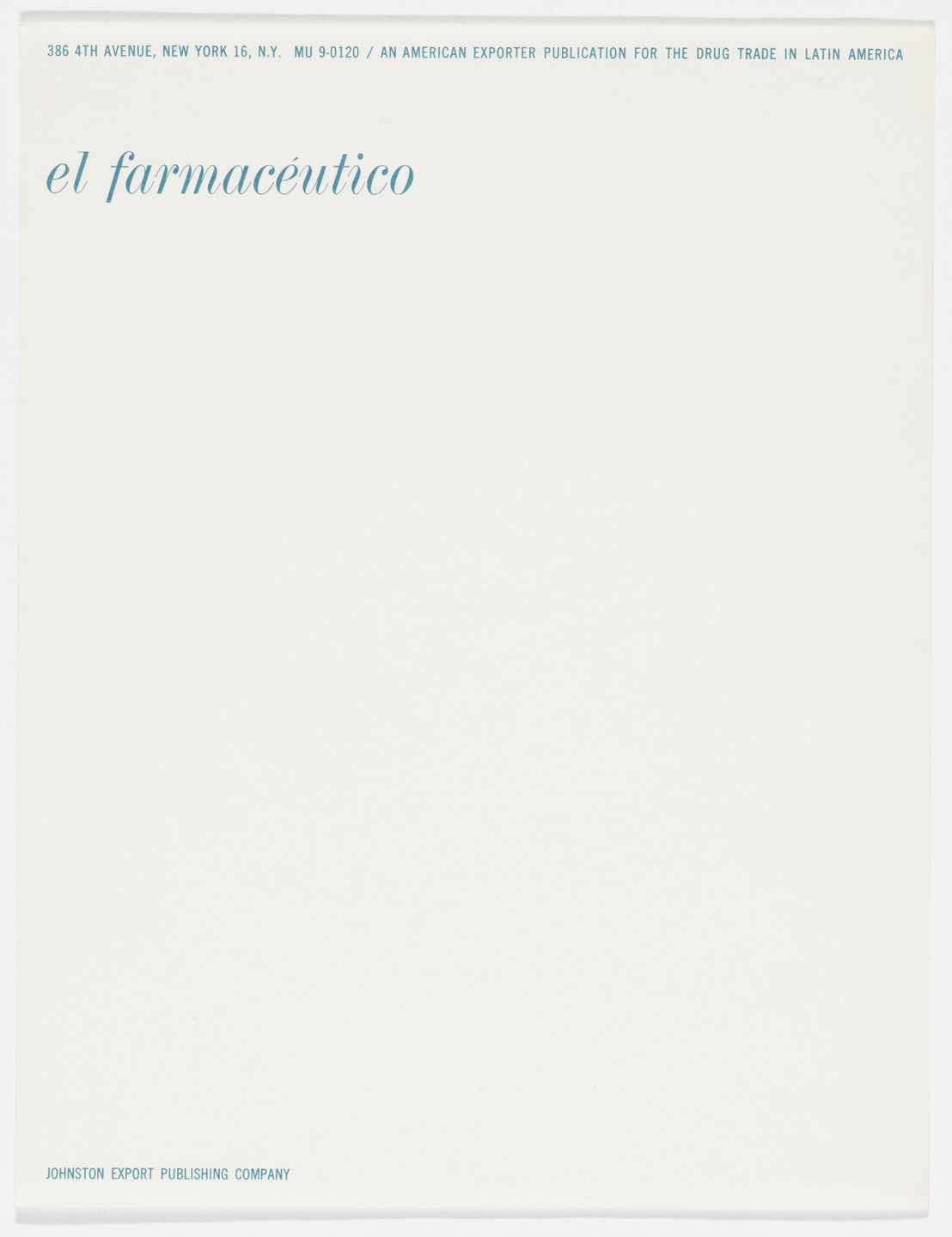 Robert Brownjohn. el Farmacéutico. 1950s