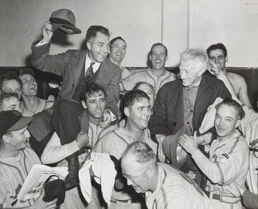 "Ford Frick, National League President and Judge Landis"