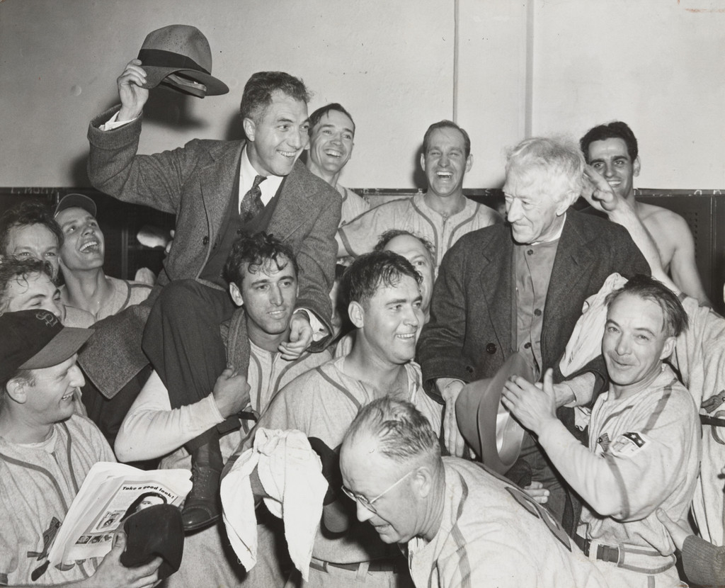 "Ford Frick, National League President and Judge Landis"