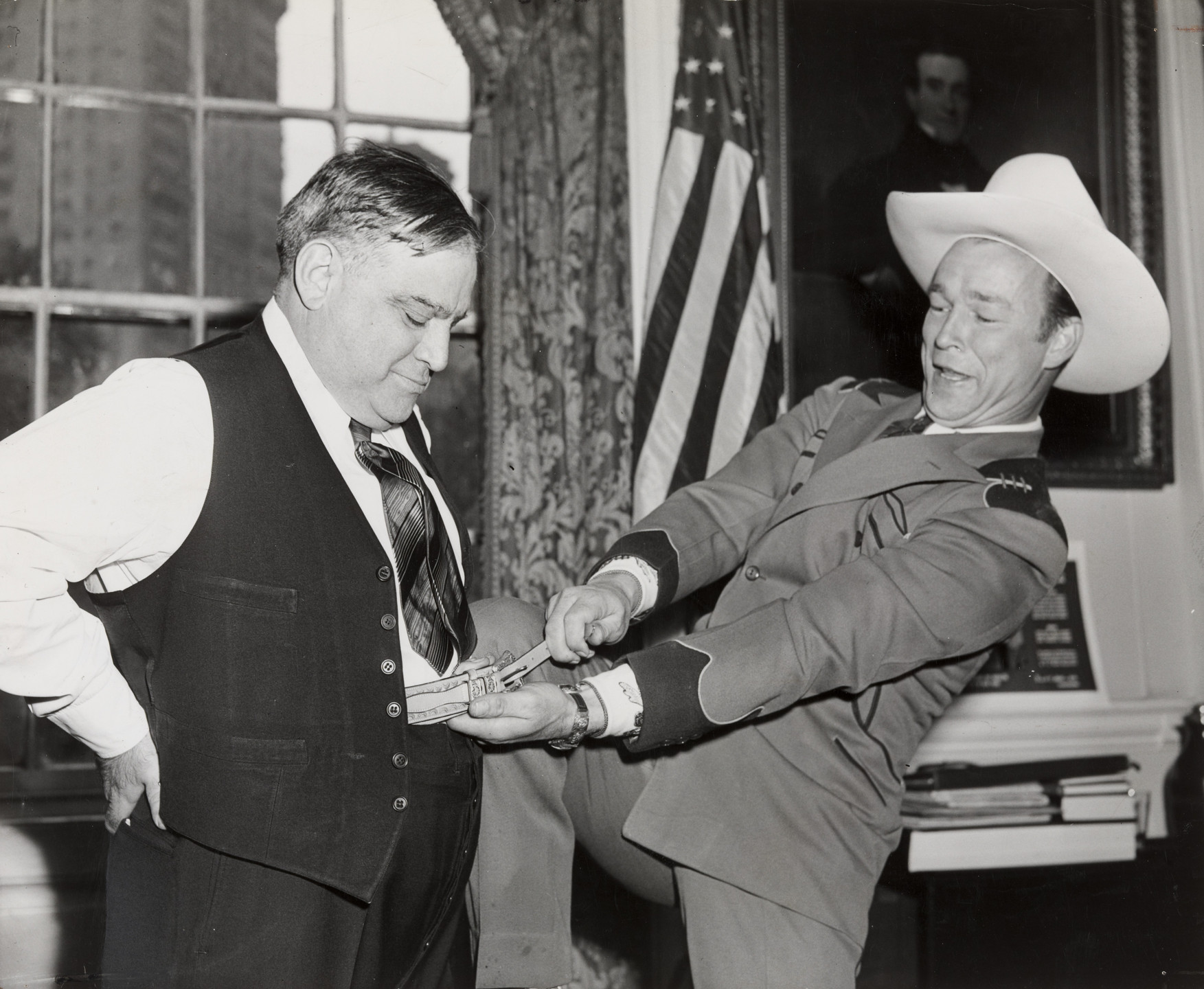 The New York Times. "Rodeo Star Has a Pull with the Mayor". October 4, 1944