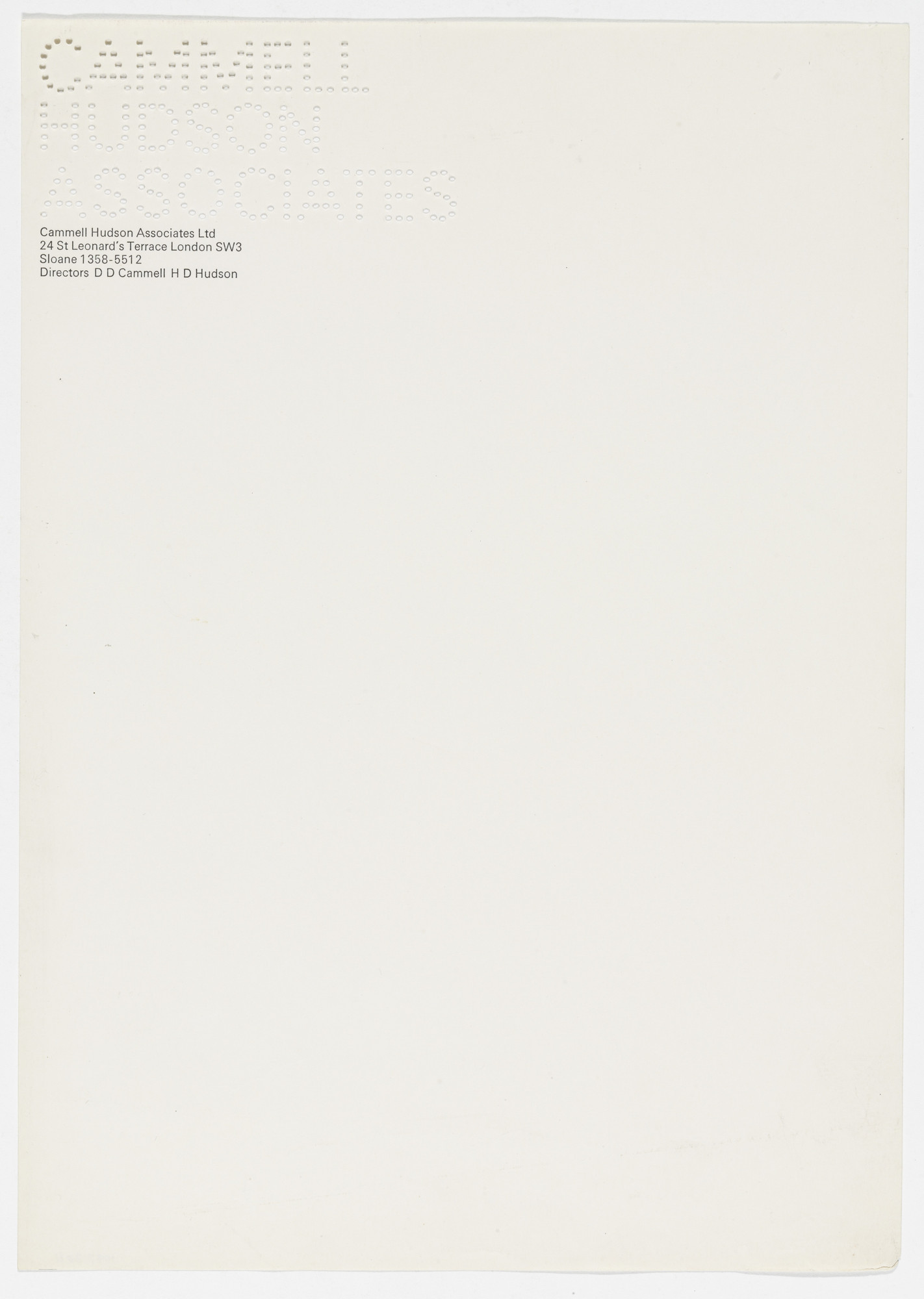 Robert Brownjohn. Cammell Hudson Associates