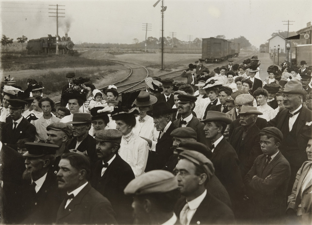 Crowd at L.S. Chandler Speech