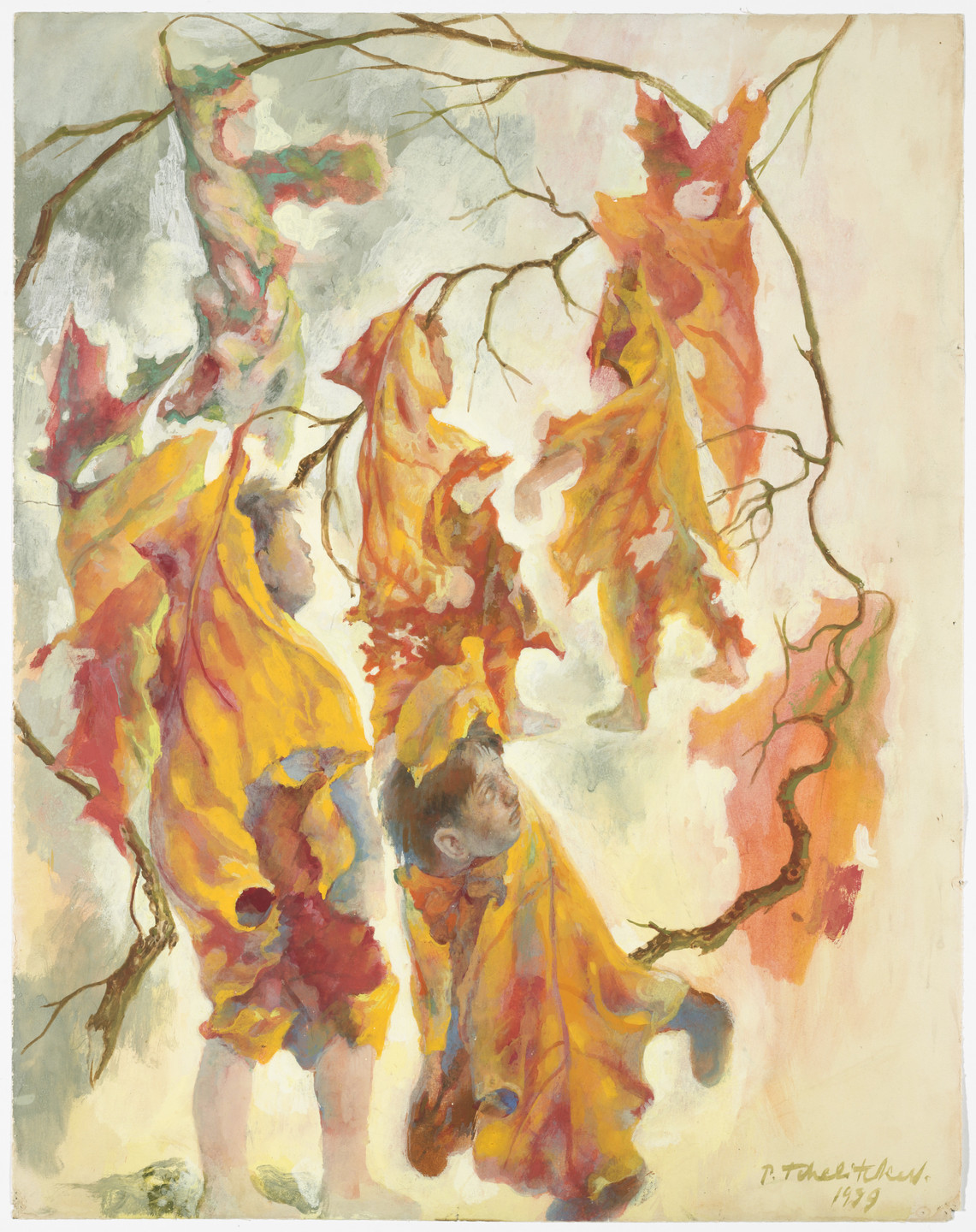 Pavel Tchelitchew. Leaf Children (Study for Hide-and-Seek). 1939
