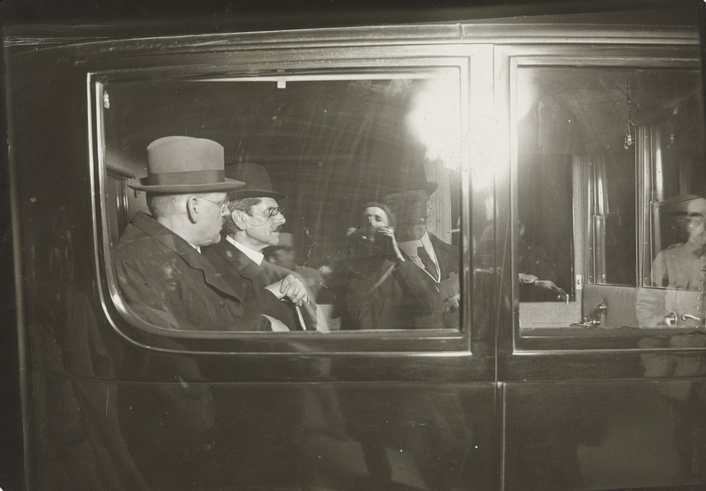 The German Delegates, Mueller and Bell, Leaving Versailles After Having Signed the Treaty