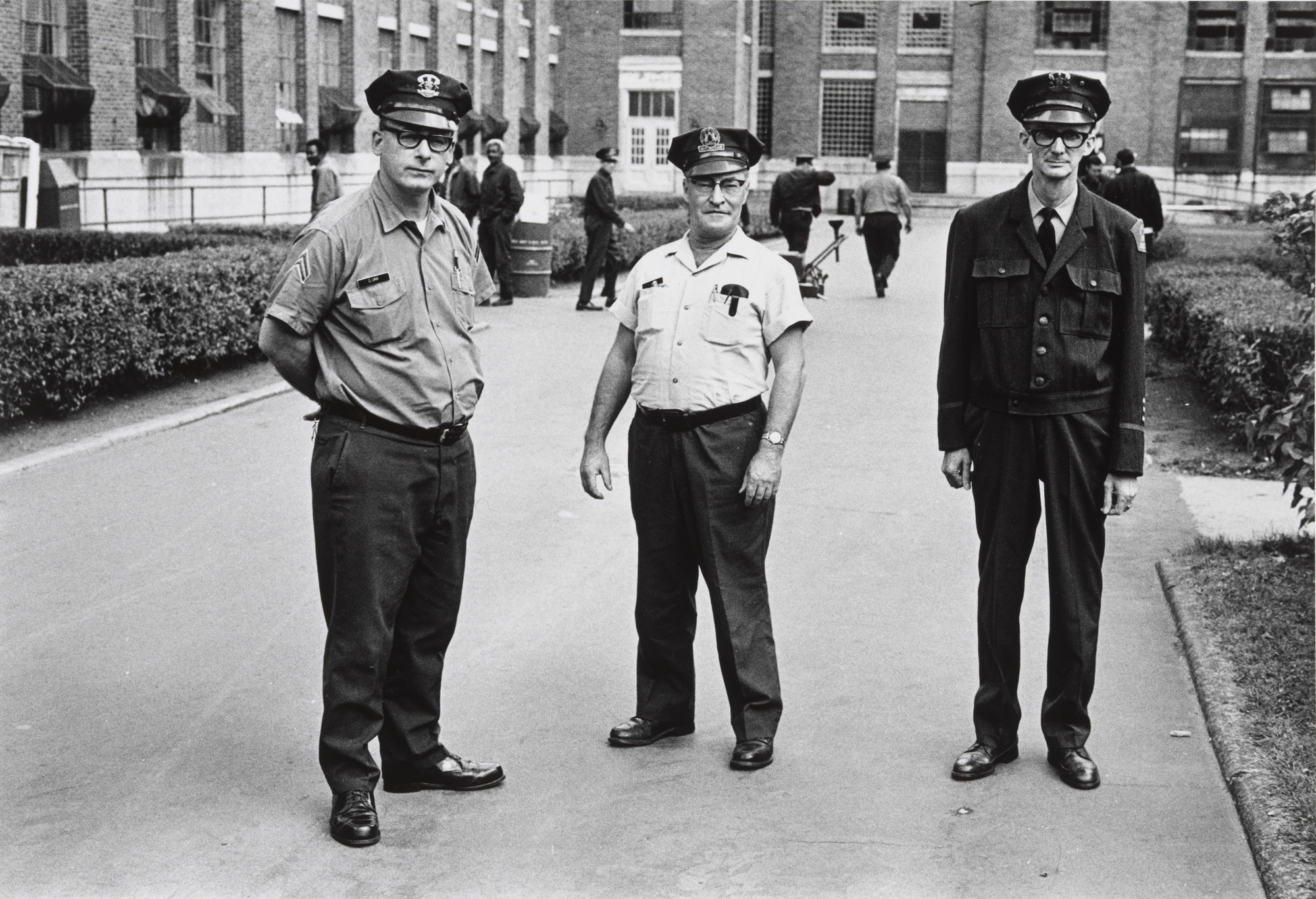 Alwyn Scott Turner. Guards, Exercise Area, Jackson State Prison. 1969