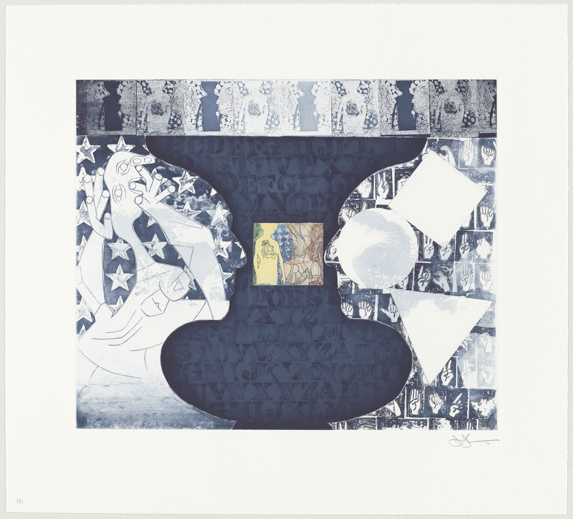 Jasper Johns. Shrinky Dink 3