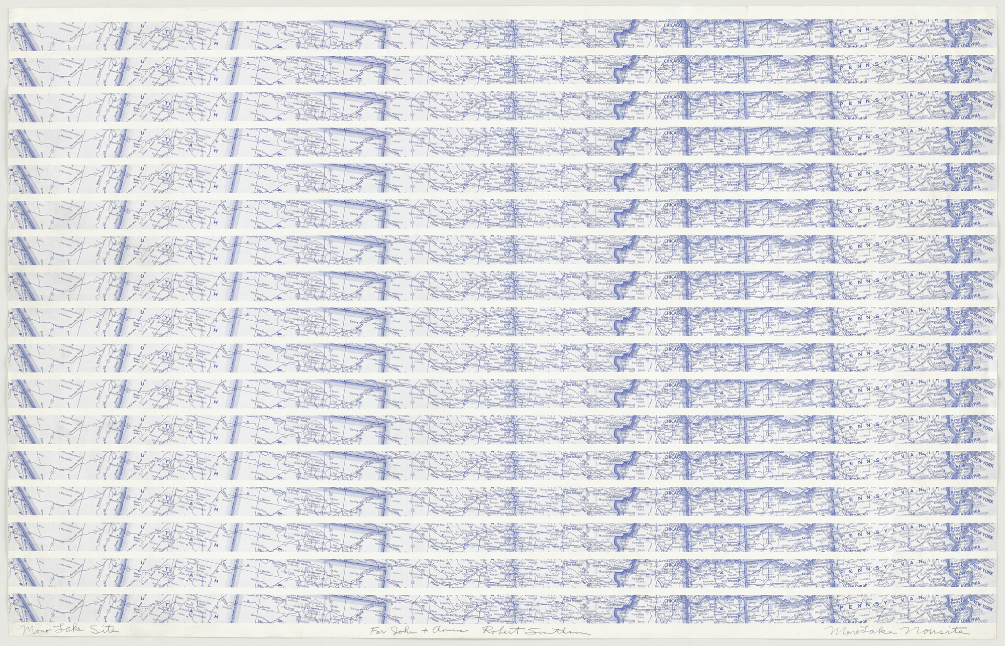 Robert Smithson. Mono Lake Site-Nonsite