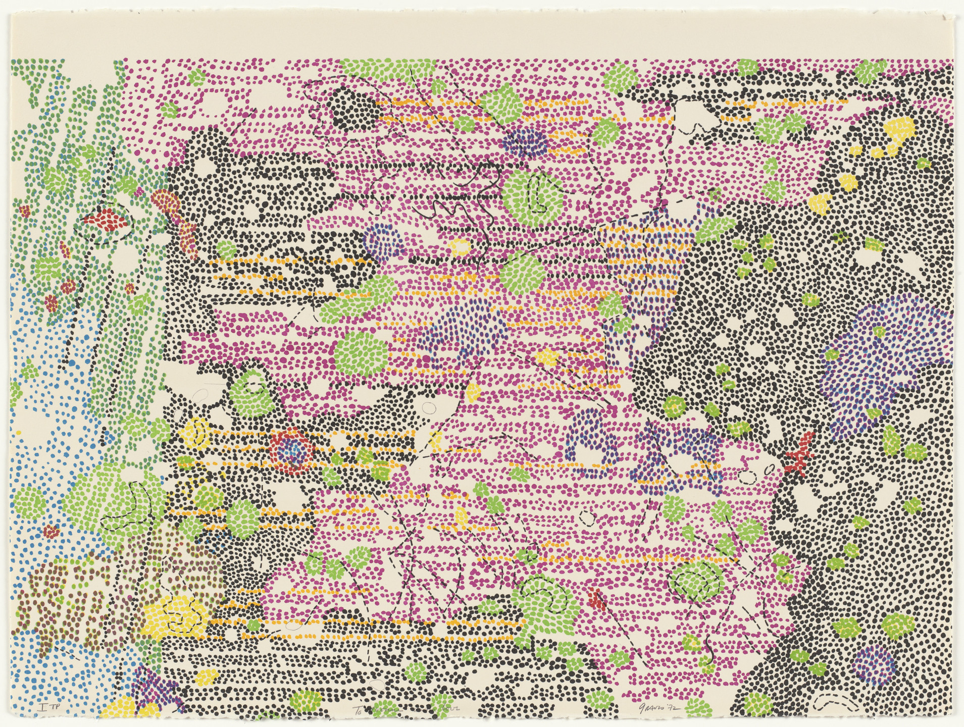 Nancy Graves. I Part of Sabine D Region, Southwest Mare Tranquilitatis from Lithographs Based on Geologic Maps of Lunar Orbiter and Apollo Landing Sites. 1972