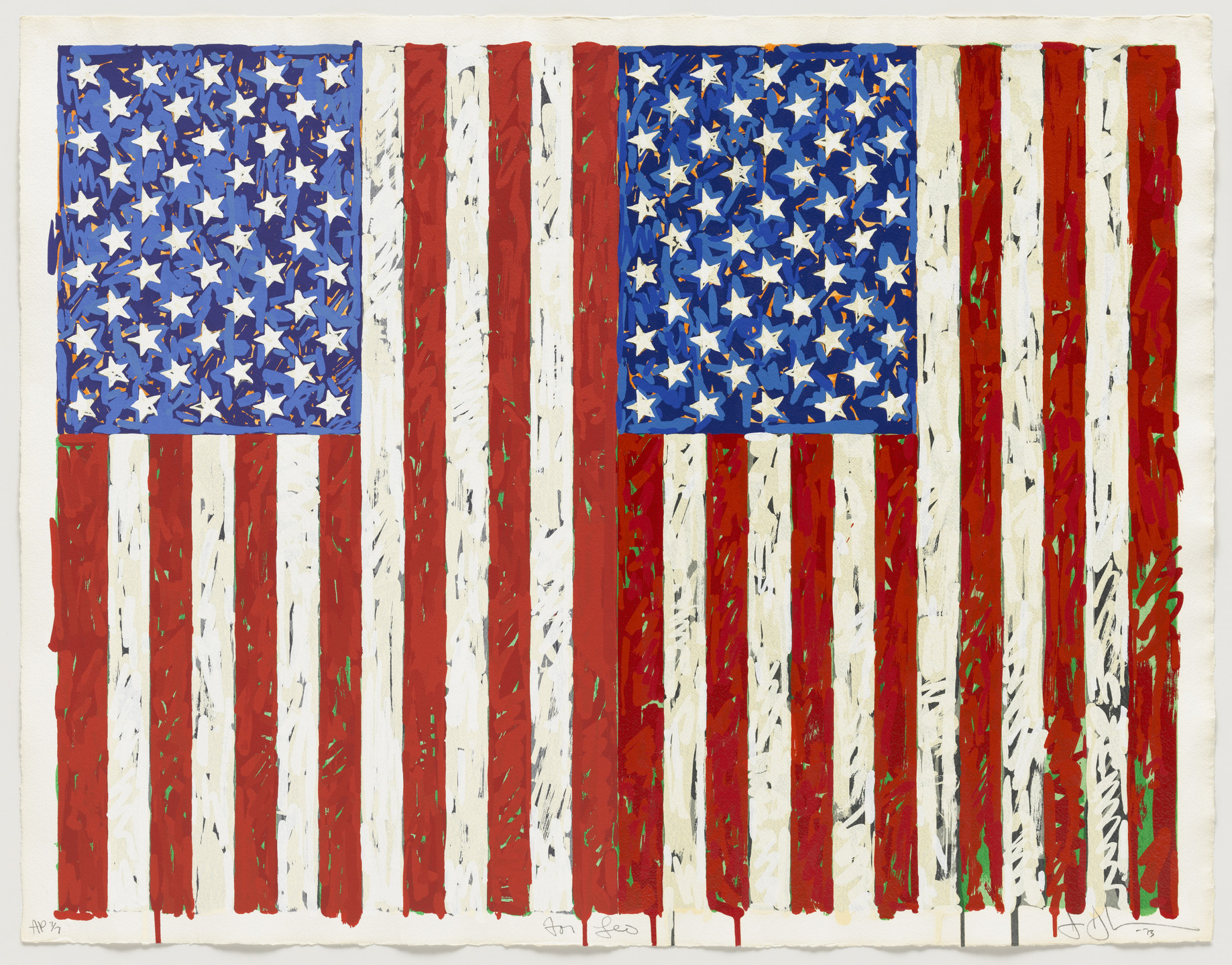 Jasper Johns. Flags I. 1973