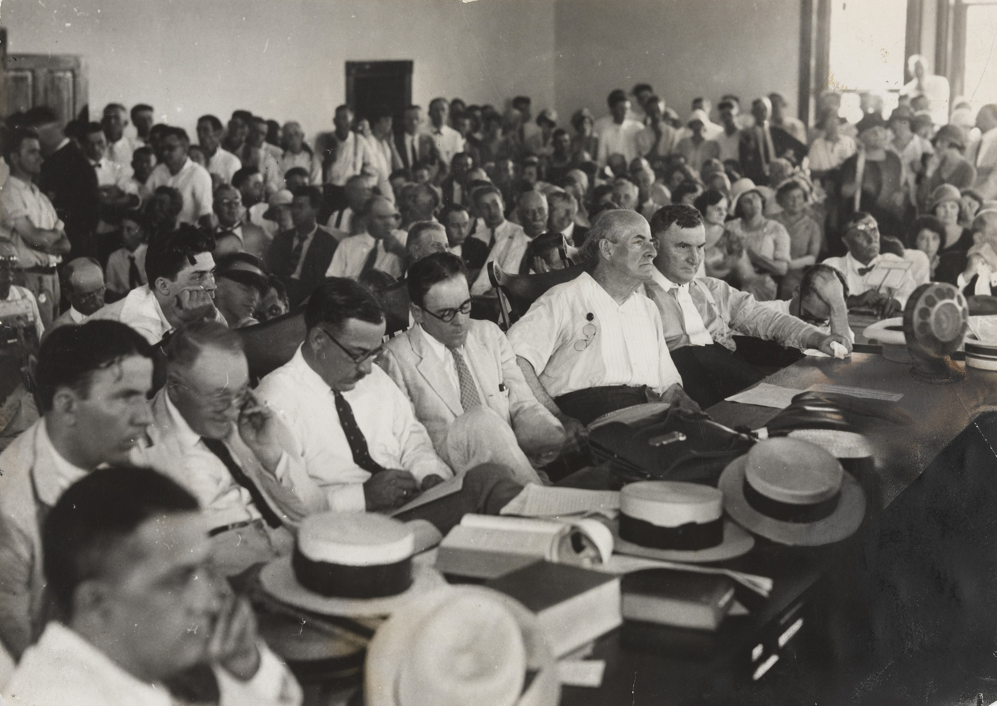 Times Wide World Photos. &#34;The Council for the Prosecution Feels the Heat: William Jennings Bryan&#34;. 1925