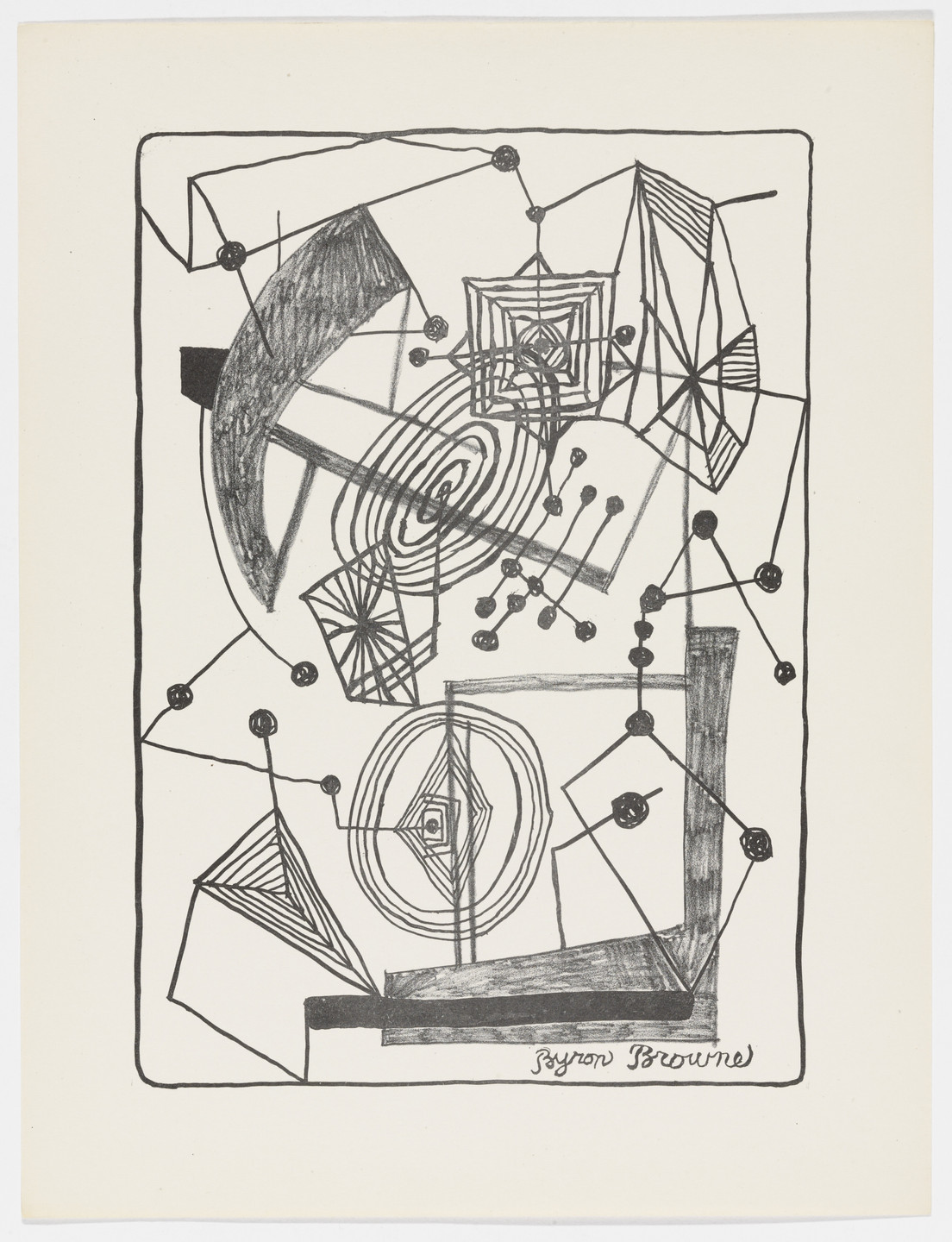 Byron Browne. Untitled from American Abstract Artists. 1937
