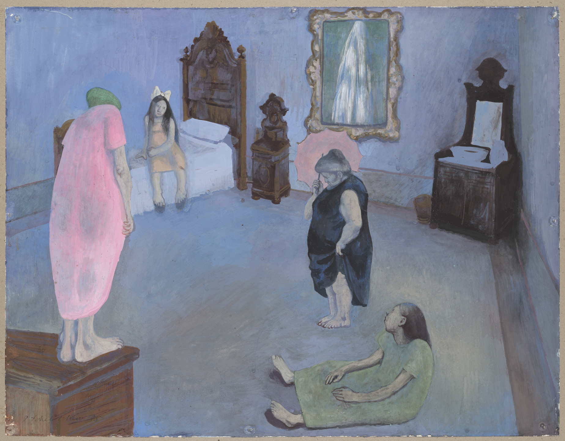 Pavel Tchelitchew. The Madhouse, Study for Phenomena. 1935
