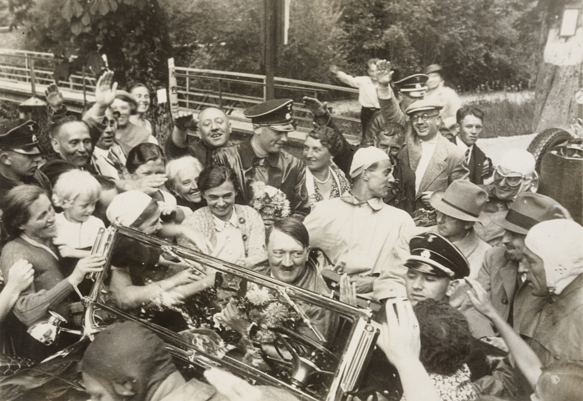 Associated Press. Peasants Cheer Hitler. 1934