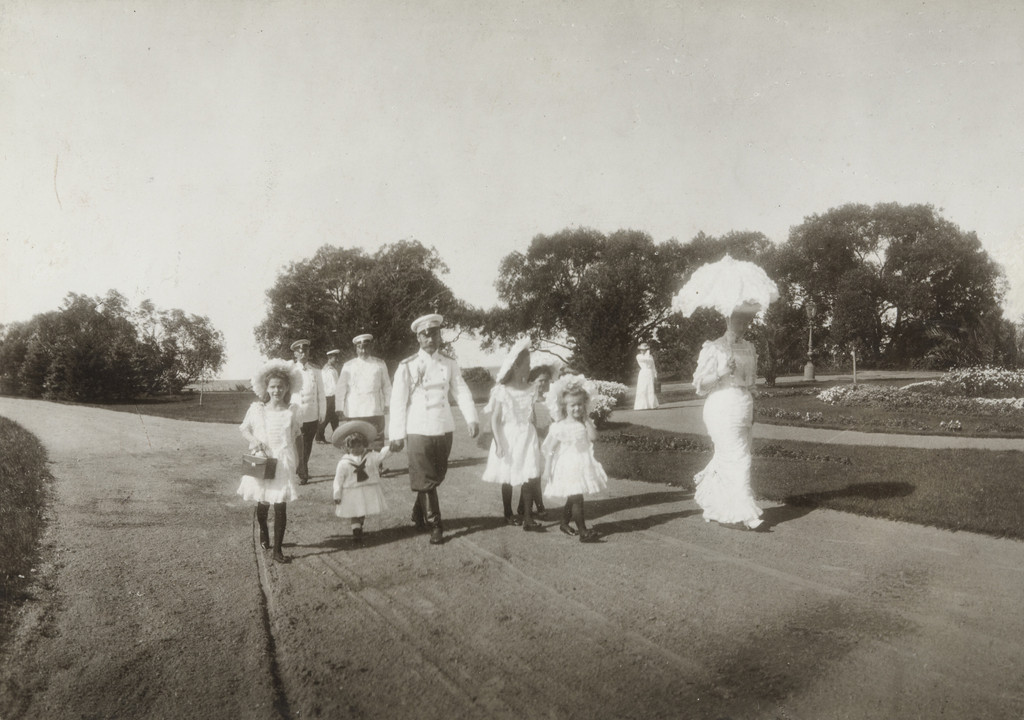 The Russian Imperial Family on a Summer Stroll