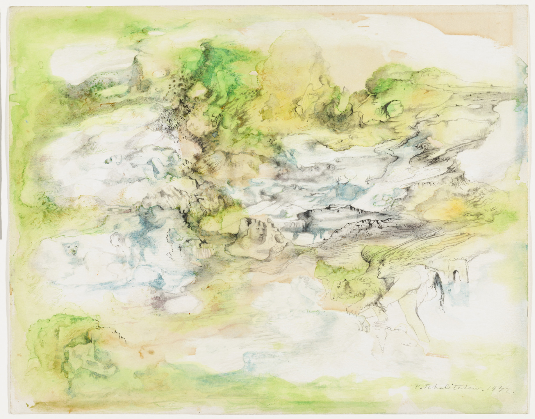 Pavel Tchelitchew. Metamorphic Landscape. 1942