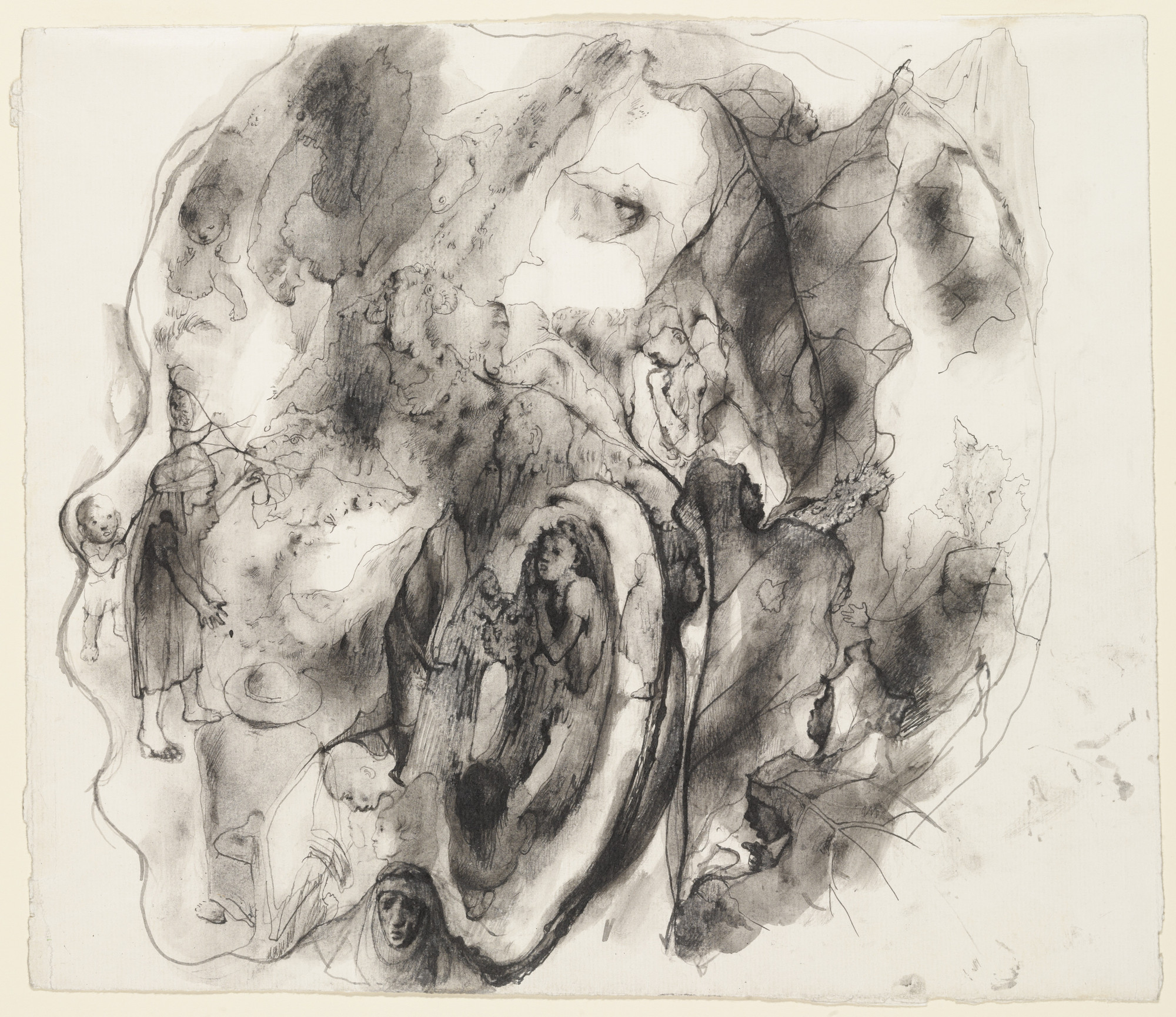 Pavel Tchelitchew. Head of Autumn (Study for Hide-and-Seek)