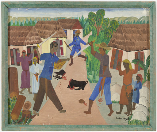 Castera Bazile. Battle between Peasants. 1948