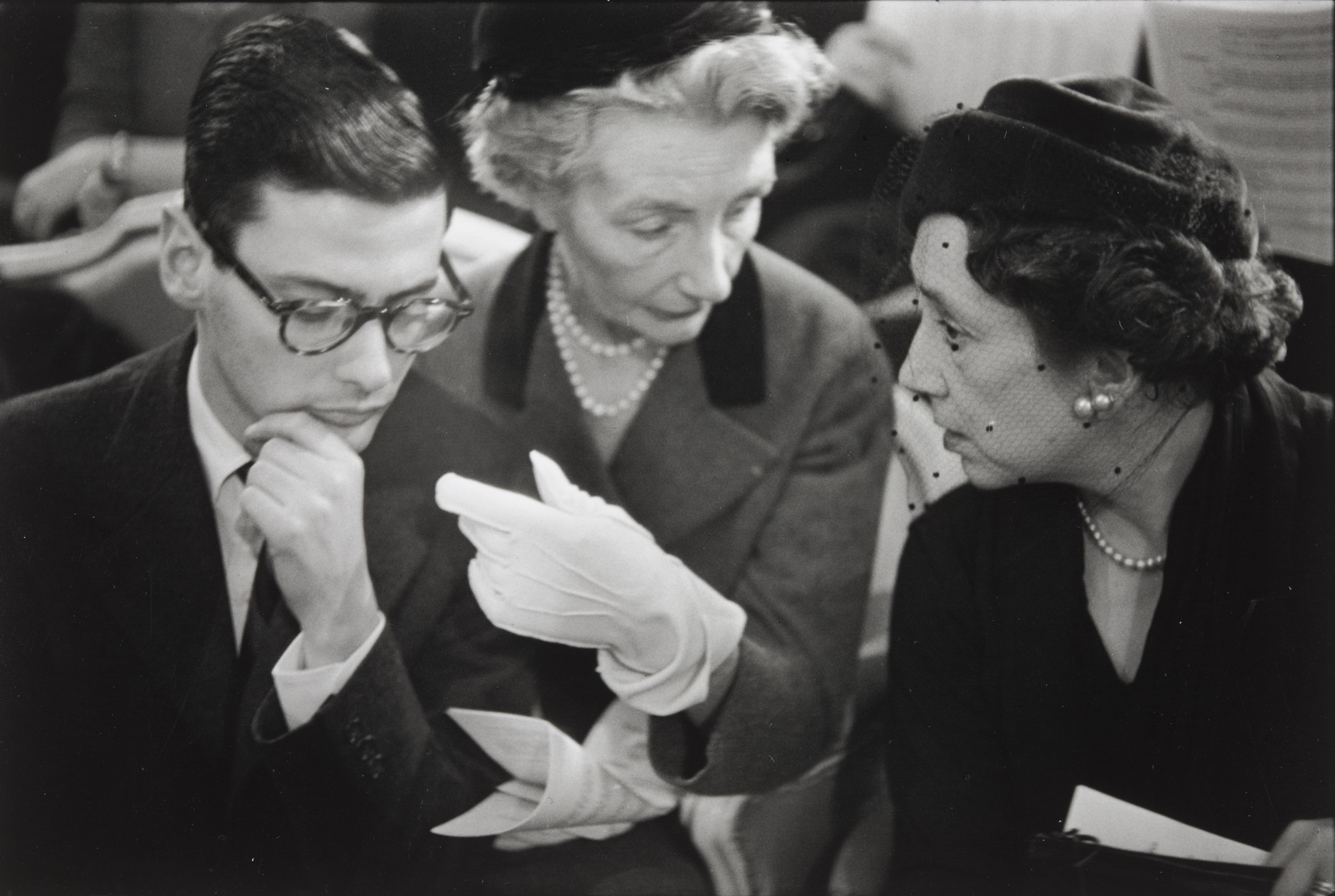 Henri Cartier-Bresson. Richard Avedon, Carmel Snow, and Marie-Louise Bousquet, Paris
