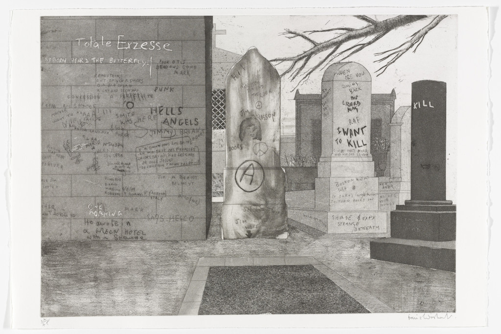 Jim Morrison (plate 20) from Le Pére Lachaise