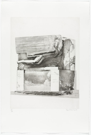 Oscar Wilde (plate 1) from Le Pére Lachaise
