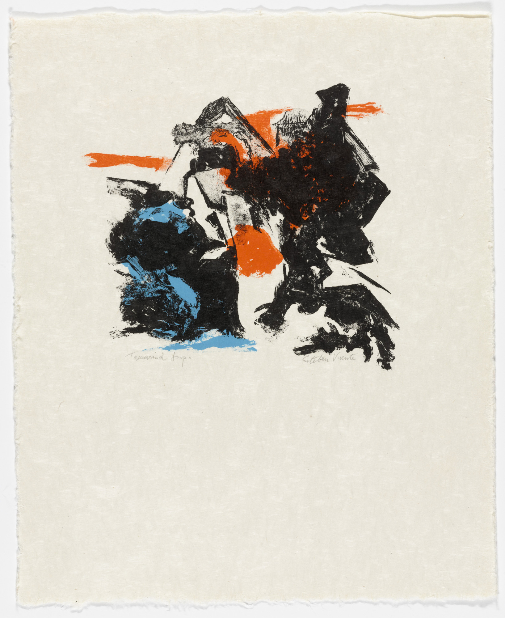 Esteban Vicente. Untitled from the portfolio Five Lithographs