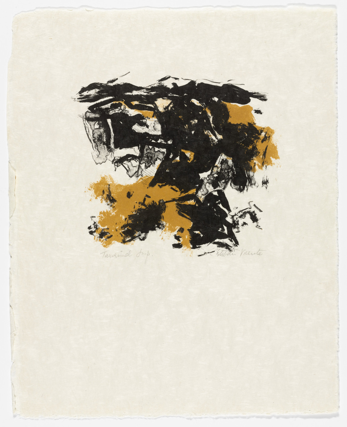 Esteban Vicente. Untitled from the portfolio Five Lithographs. 1962