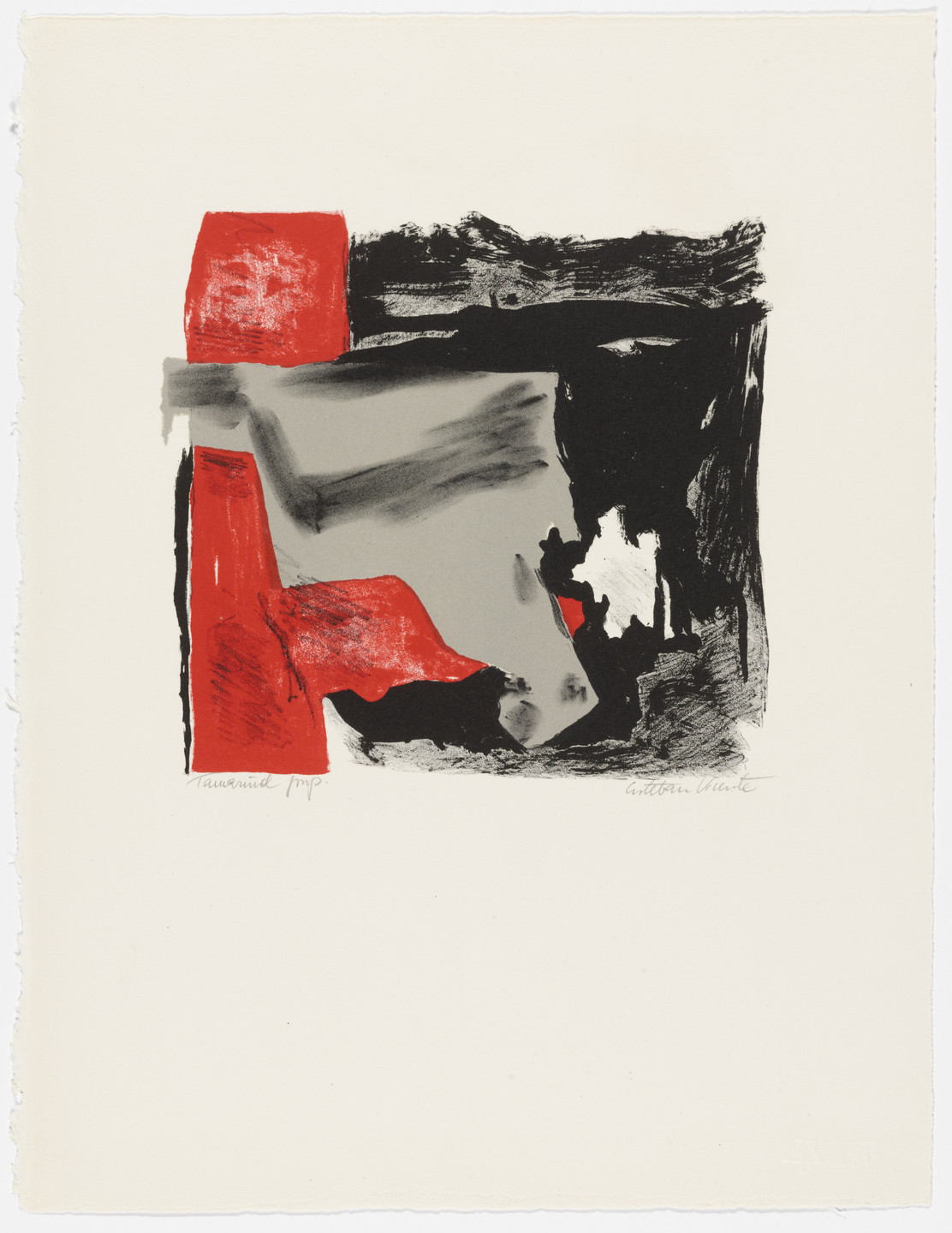 Esteban Vicente. Untitled from the portfolio Five Lithographs. 1962
