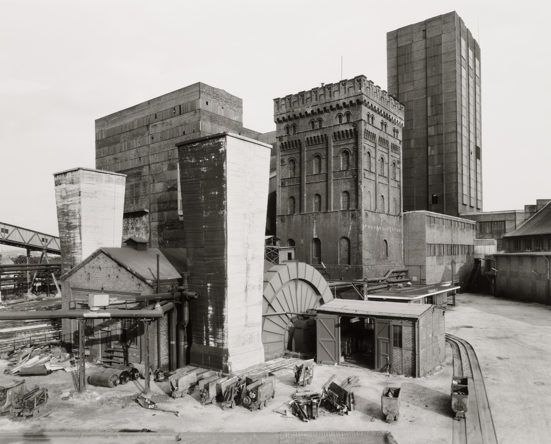 Bernd Becher, Hilla Becher. Hannover Mine 1/2/5, Bochum-Hordel, Ruhr Region, Germany. 1973