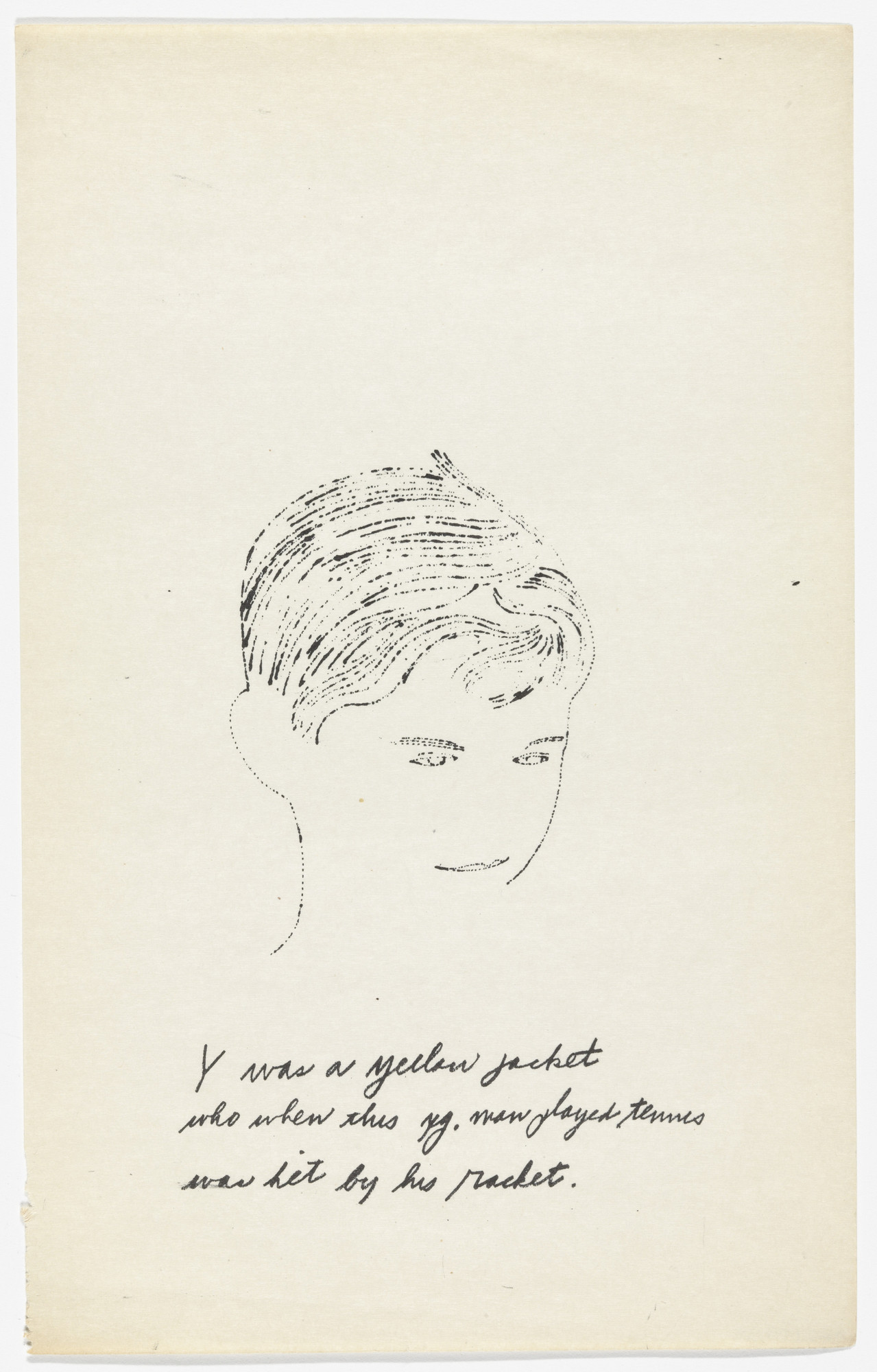 Andy Warhol, Ralph Thomas Ward (Corkie). Untitled from A is an Alphabet