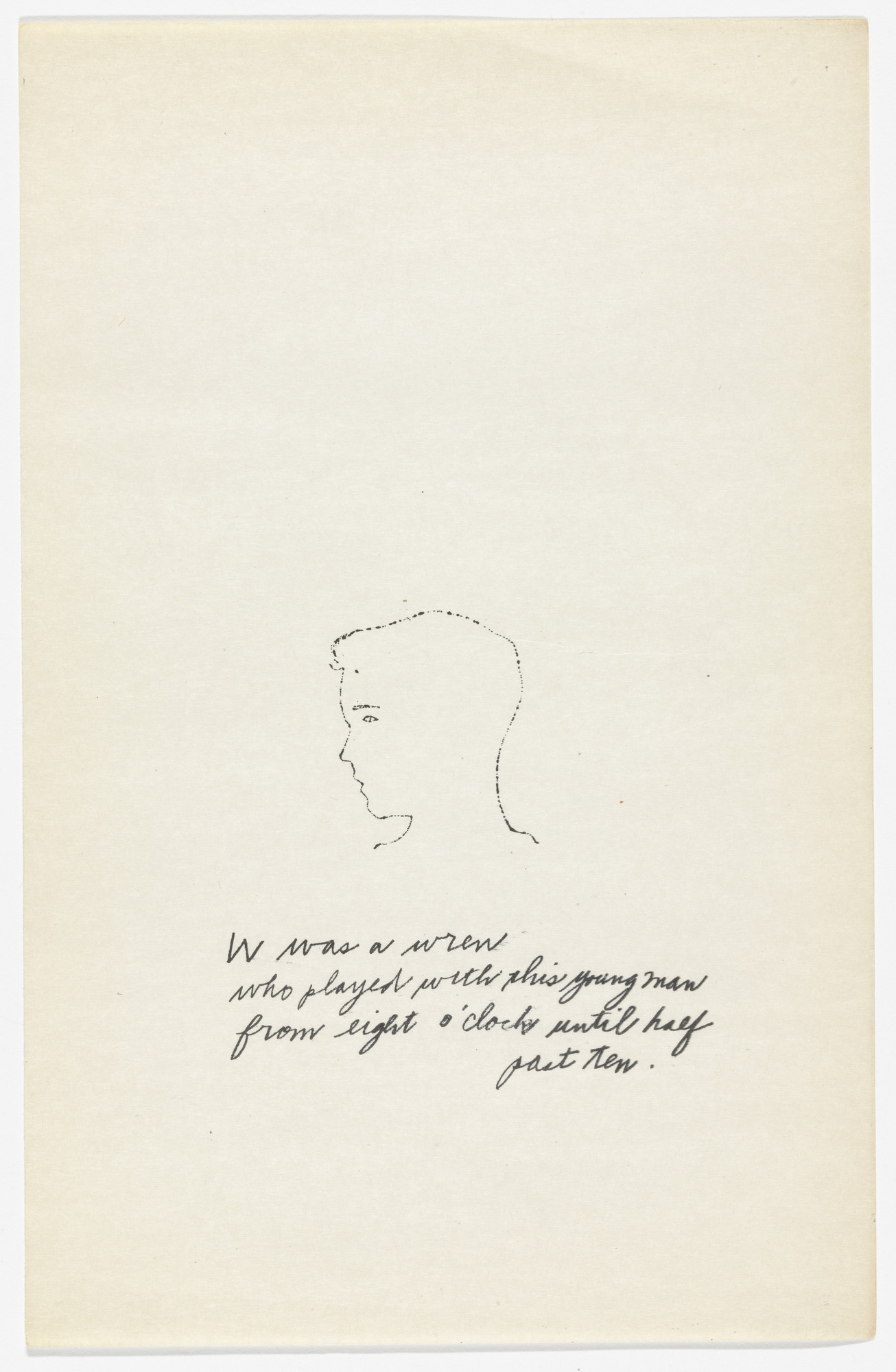 Andy Warhol, Ralph Thomas Ward (Corkie). Untitled from A is an Alphabet